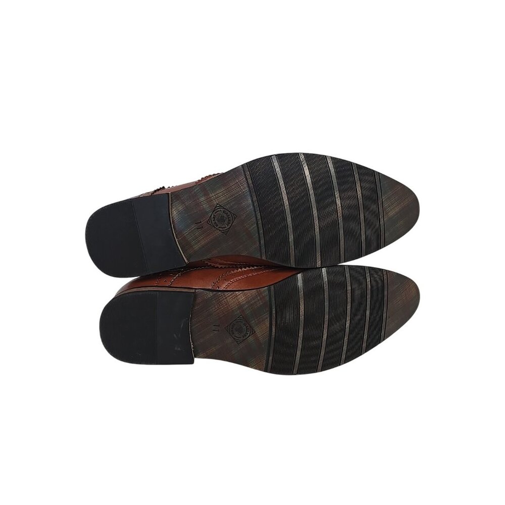 Gallery Seven Men's Marginal oxford Shoe Cognac Size 11M - Picture 6 of 6